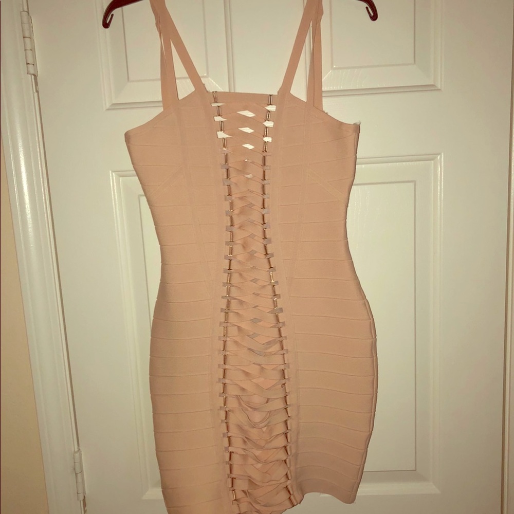 Blush pink club dress